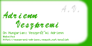 adrienn veszpremi business card